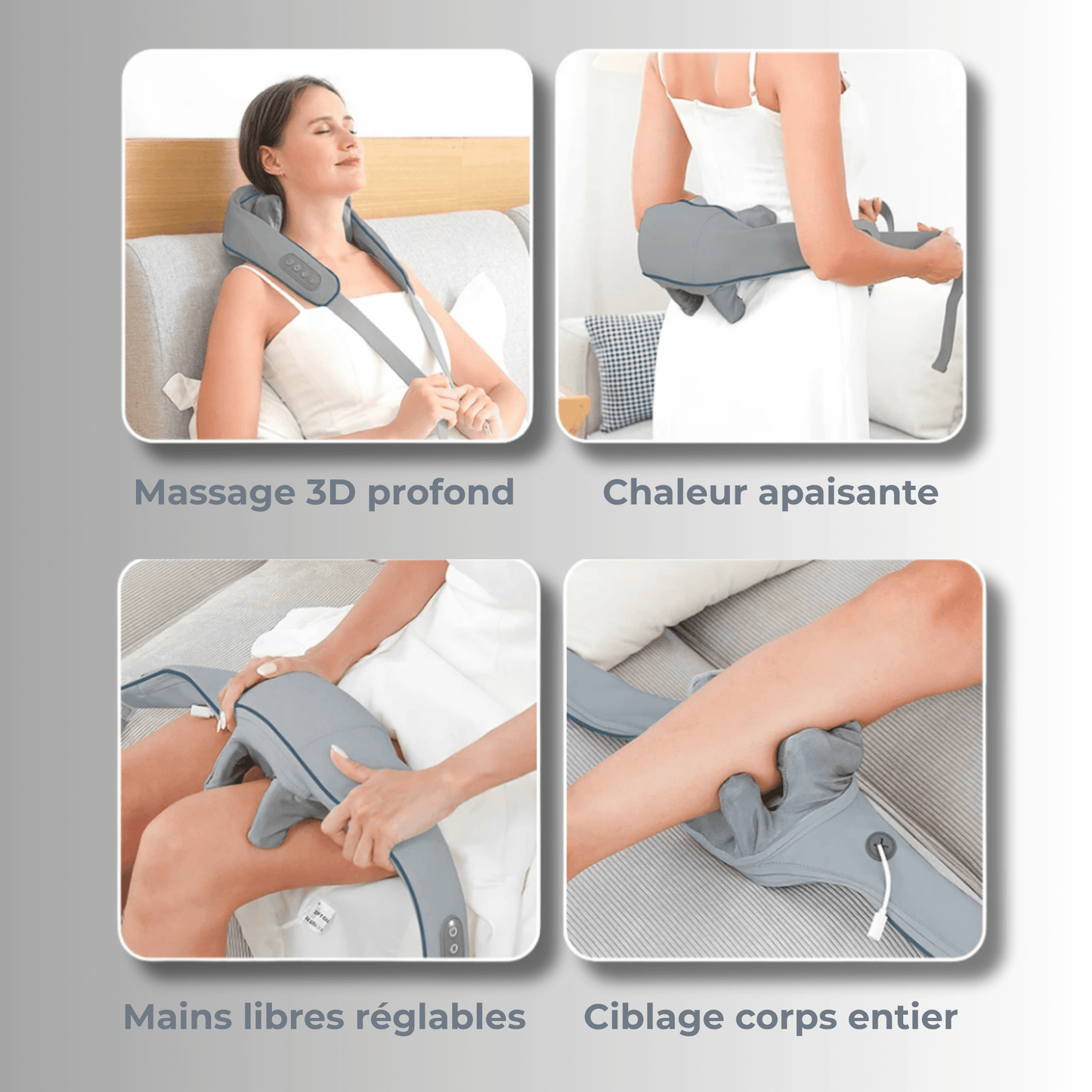 Masseur cervical & épaules vibrant