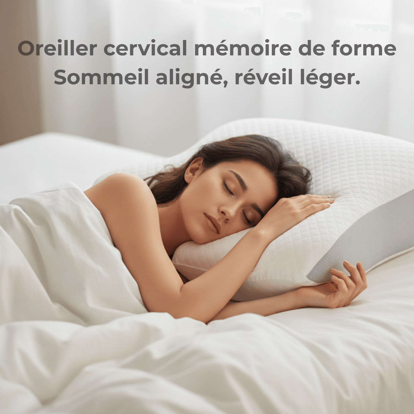 Oreiller cervical ergonomique soutien nuque