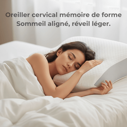 Oreiller cervical ergonomique soutien nuque