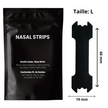 Bandes nasales anti-ronflement pour respiration libre et nuit réparatrice