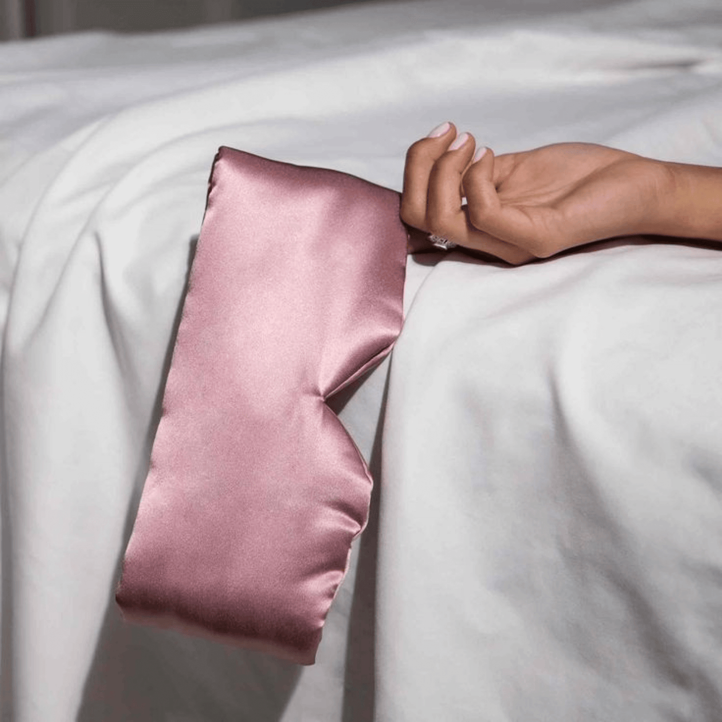 Masque de sommeil - 100 pour cent soie de mûrier pour confort nuit et protection de la peau